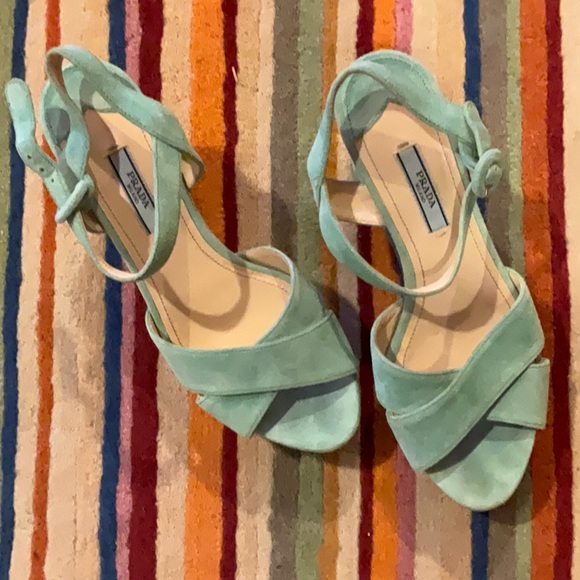 Prada mint green platforms - Picture 1 of 9